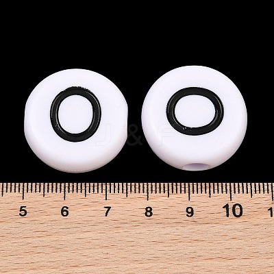 Opaque Acrylic European Beads AC-CBA3BDD-01O-1