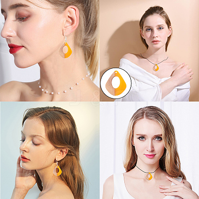 Resin & Wood Pendants RESI-SC0001-17H-1