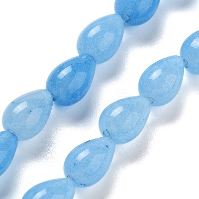 Natural Aquamarine Dyed Beads Strands G-B106-A10-02-1