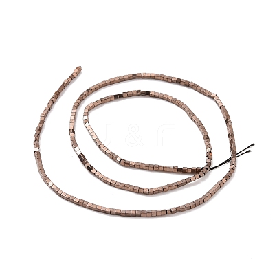 Electroplated Non-magnetic Synthetic Hematite Beads Strands G-G862-03-1
