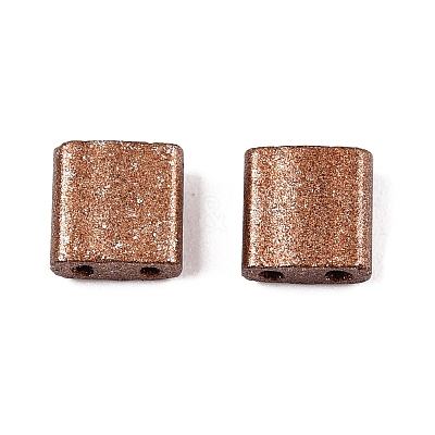 2-Hole Baking Paint Glass Seed Beads SEED-S023-17C-21-1