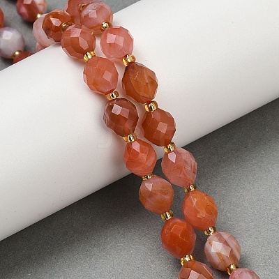 Natural South Red Agate Beads Strands G-N342-149E-1