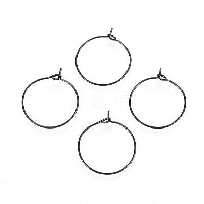 316L Surgical Stainless Steel Hoop Earring Findings X-STAS-D164-05B-1
