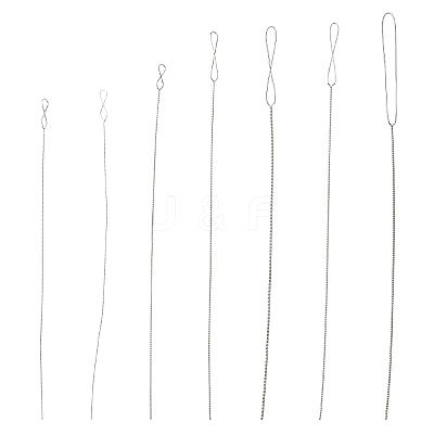 7pcs 7 Styles Stainless Steel Straight Sewing Embroidery Threads FIND-YWC0014-004-1