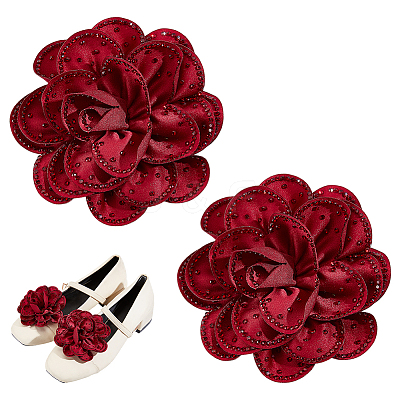 Cloth & Iron Shoe Buckle Clips HJEW-ME00088-02-1