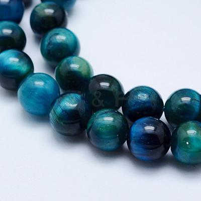 Natural Tiger Eye Beads Strands G-K203-87-8mm-1