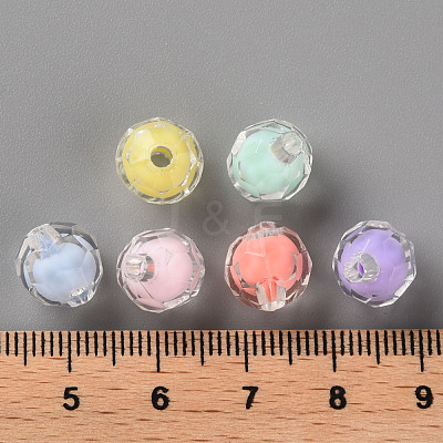 Transparent Acrylic Beads TACR-S152-04A-1