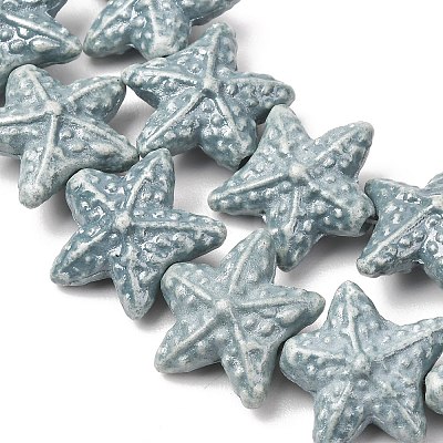 Vintage Handmade Porcelain Beads Strands PR-CBAA37B-04C-1