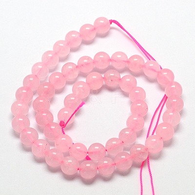 Natural  Rose Quartz Beads Strands G-L104-4mm-01-1