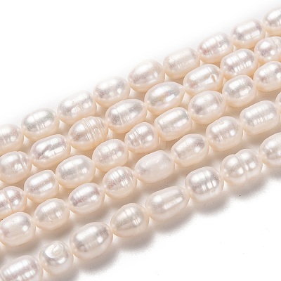 Natural Cultured Freshwater Pearl Beads Strands PEAR-L033-73-01-1