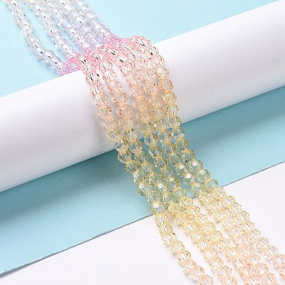 Transparent Glass Beads Strands GLAA-E036-07B-1