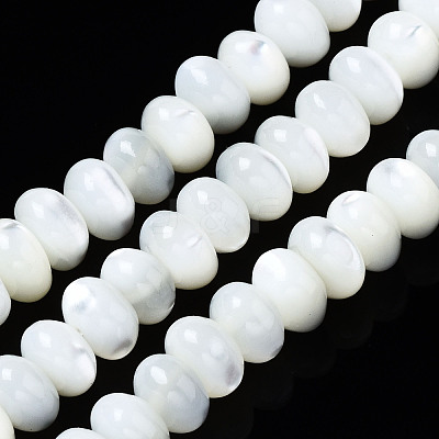 Natural Trochid Shell/Trochus Shell Beads Strands SSHEL-S266-017A-1