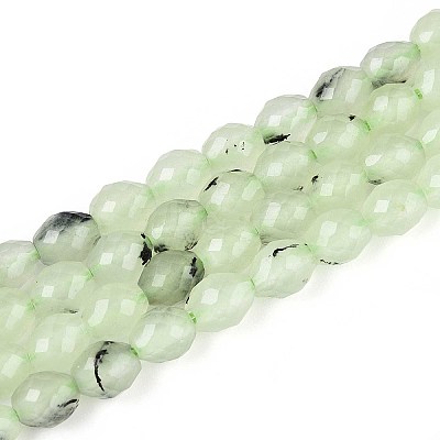 Natural Prehnite Beads Strands G-T142-82-1