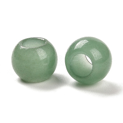 Natural Green Aventurine European Beads LS-G-R488-01N-1