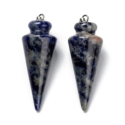 Natural Sodalite Pendants G-K311-47F-1