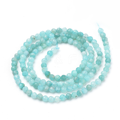 Natural Amazonite Beads Strands G-Q961-14-3mm-1
