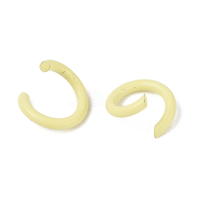 Spray Painted Iron Open Jump Rings IFIN-T017-04B-26-1