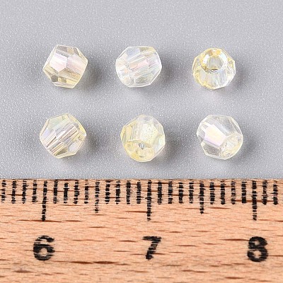 Transparent Spray Painted Glass Beads LS-EGLA-N018-4mm-10-1
