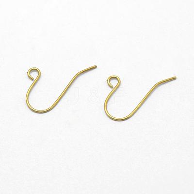 Brass Earring Hooks KK-F722-01C-RS-1