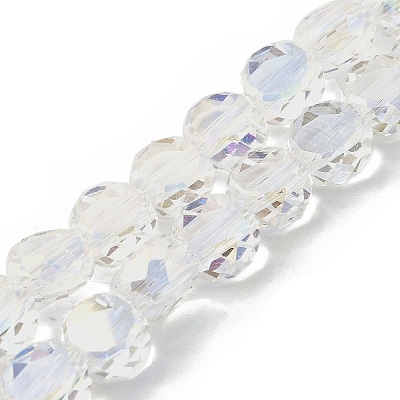 Electroplate Glass Beads Strands EGLA-L045-G-1