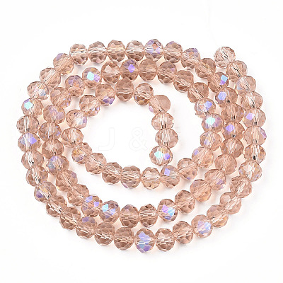 Electroplate Glass Beads Strands EGLA-A034-T1mm-L22-1