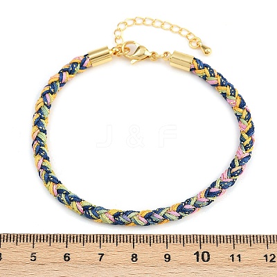 4MM Braided Nylon Cord Bracelets FIND-A057-01G-15-1