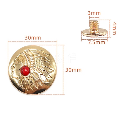 Alloy Decorative Buttons PW-WG1200D-19-1