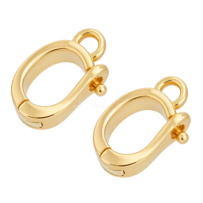 925 Sterling Silver Twister Clasps STER-BC0004-33G-1