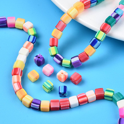 Handmade Polymer Clay Beads Strands CLAY-N008-060-05-1