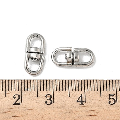 304 Stainless Steel Double Eye Swivel Clasps STAS-L300-011B-P-1