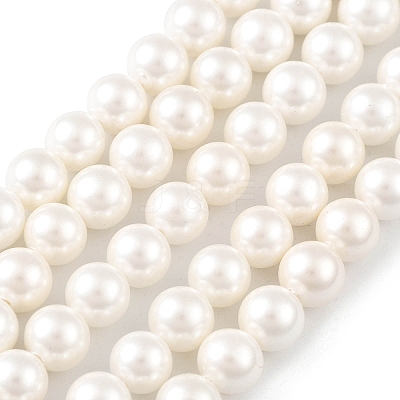 Shell Pearl Bead Strands X-BSHE-L026-03-6mm-1