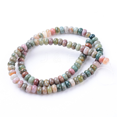 Natural Indian Agate Bead Strands G-R403-4x6-13-1