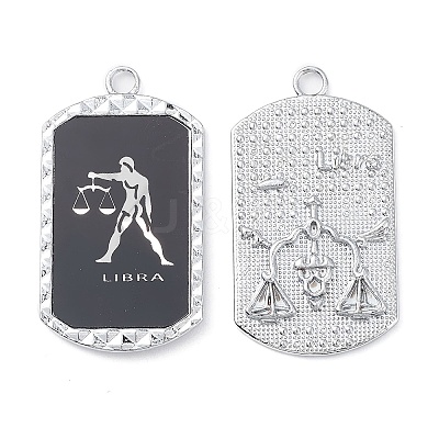 Alloy Twelve Constellations Series Big Pendants PALLOY-O107-01P-09-1