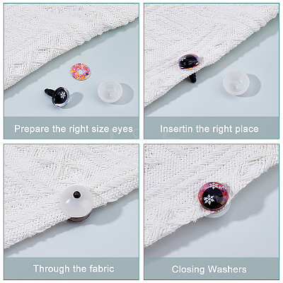 Resin Doll Eyes Cabochons DIY-FH0009-78-1