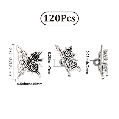 100Pcs Tibetan Styles Alloy Spacer Beads FIND-SC0020-12B-1