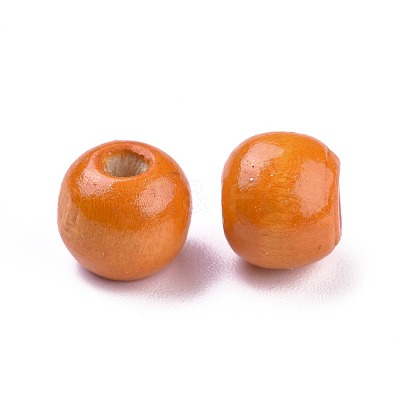 Dyed Natural Wood Beads X-WOOD-Q006-10mm-09-LF-1