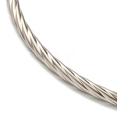 Non-Tarnish 7Pcs Vacuum Plating 202 Stainless Steel Bangle Sets BJEW-M317-11P-1