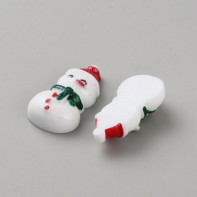 Christmas Opaque Resin Decoden Cabochons LS-DIY-WH0430-833A-1