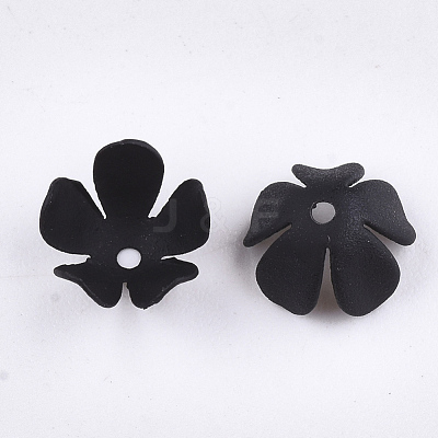 Spray Painted Eco-Friendly Iron Bead Caps IFIN-T009-08A-1