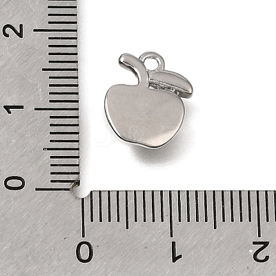 Brass Micro Pave Clear Cubic Zirconia Charms KK-N290-22P-1