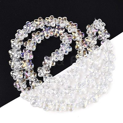 Electroplate Glass Beads Strands EGLA-T028-02-1