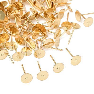 304 Stainless Steel Stud Earring Findings X-STAS-E025-4G-1
