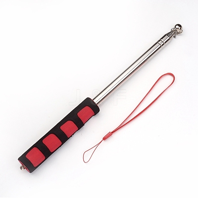 Telescoping Stainless Steel Guide Flagpole Teaching Pointer AJEW-WH0113-87B-1