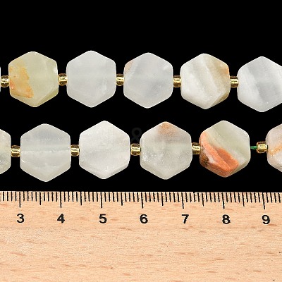 Natural Green Banded Calcite(Afghan Jade) Beads Strands G-A291-A03-01-1