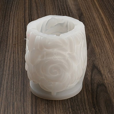 Valentine's Day 3D Rose Pillar DIY Candle Silicone Molds LS-DIY-K064-03A-1