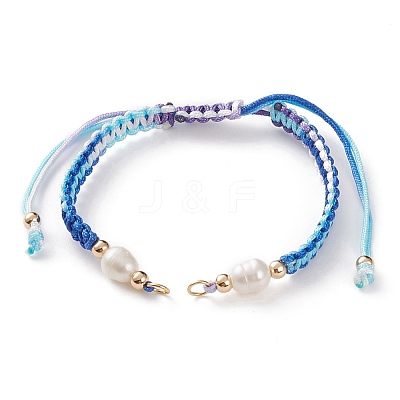 Adjustable Polyester Braided Cord Bracelet Making AJEW-JB00859-02-1