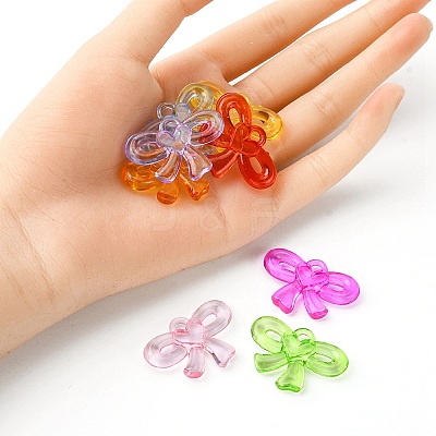 Transparent Acrylic Pendants TACR-YW0001-81-1