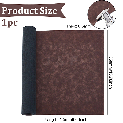 PU Leather Fabric Faux Leather Fabric DIY-WH0304-567B-1