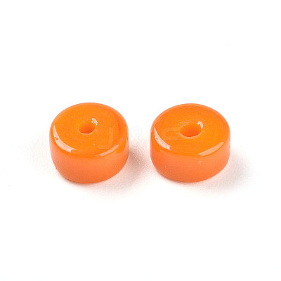 Opaque Solid Color Glass Beads GLAA-N007-6x3mm-A07-1