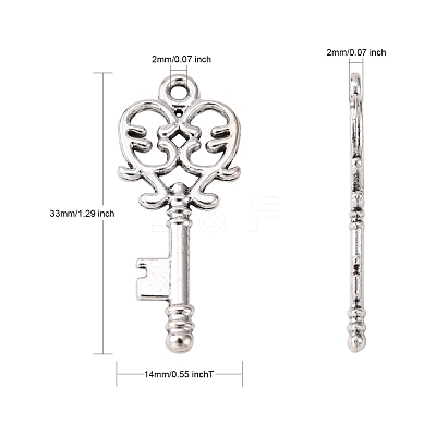 Tibetan Style Alloy Pendants LF11137Y-1